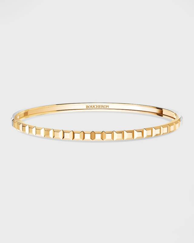 18K Yellow Gold Quatre Clou de Paris Bracelet, Size 17